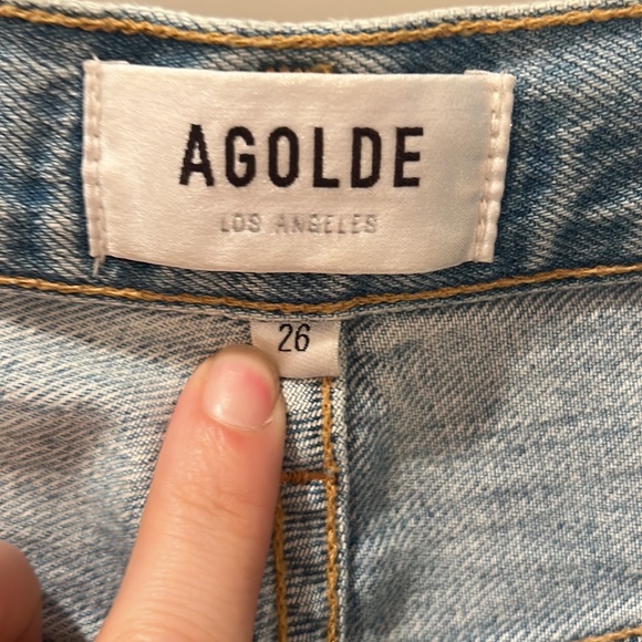 Agolde Riley High Rise Straight Crop Jeans - Picture 4 of 7